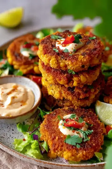 Crispy Chickpea Fritters Recipe
