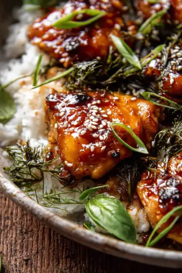Sheet Pan 30 Minute Sticky Apricot Chicken