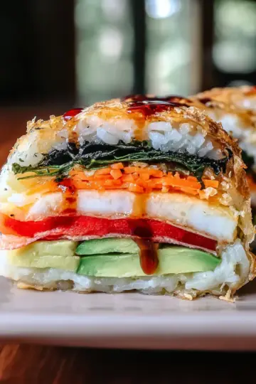 California Roll Rice Paper Sushi Sandwich