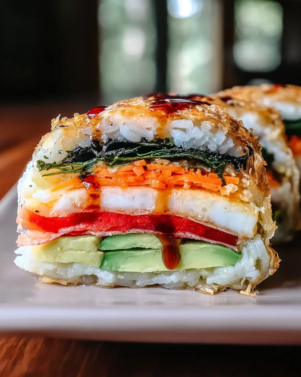 California Roll Rice Paper Sushi Sandwich