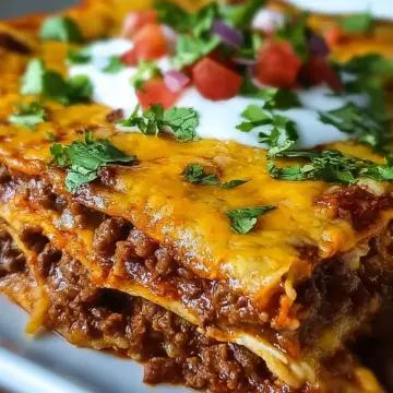Easy Beef Enchilada Casserole