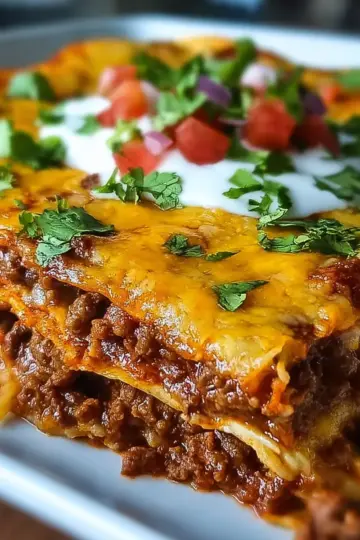 Easy Beef Enchilada Casserole