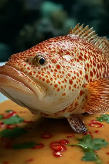 Tropical Grouper with Spicy Coconut