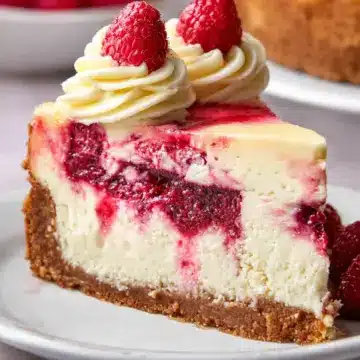 White Chocolate Raspberry Cheesecake