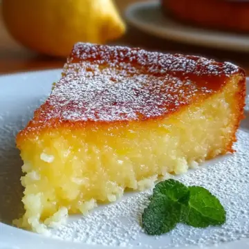Italian Grandma’s Lemon Custard Cake