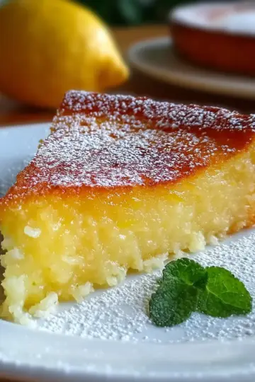 Italian Grandma’s Lemon Custard Cake