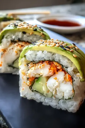 California Roll Rice Paper Sushi Sandwich for Crunchy Bliss
