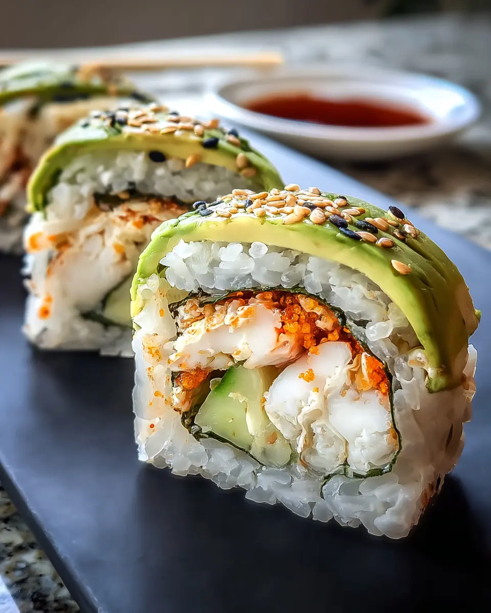 California Roll Rice Paper Sushi Sandwich