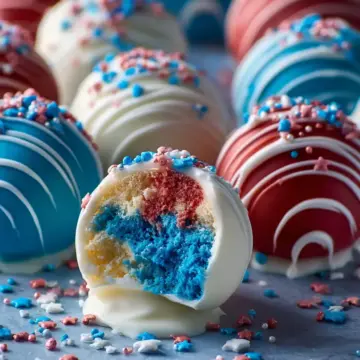 Red White and Blue Cake Balls That Are Fun and Easy to Make