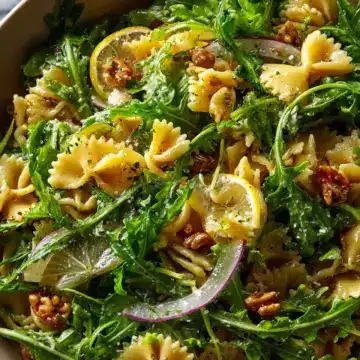 Zesty Lemon Arugula Pasta Salad Recipe